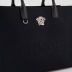 La Medusa tote bag, Versace canvas bag, luxury tote, iconic Medusa head, high-end accessories