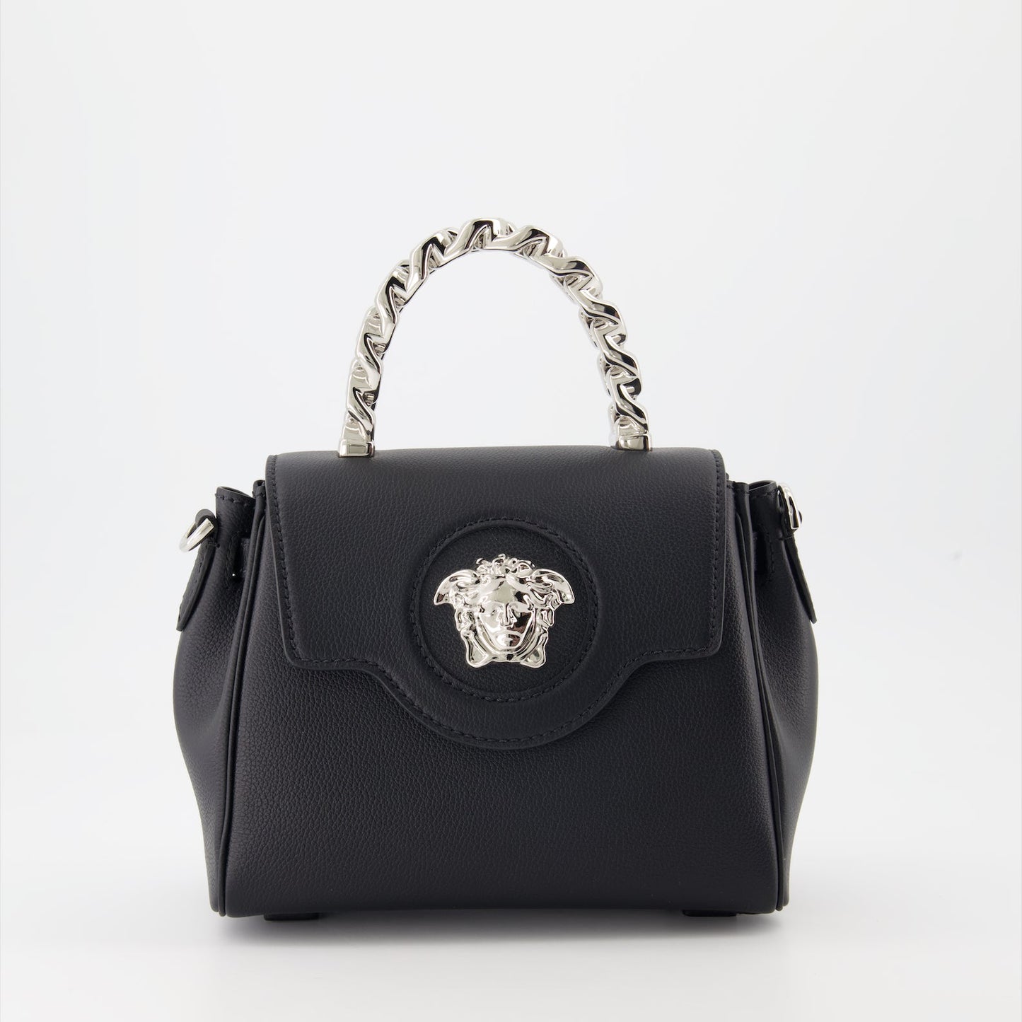 Versace bag, La Medusa, mini bag, luxury accessories, black designer bag