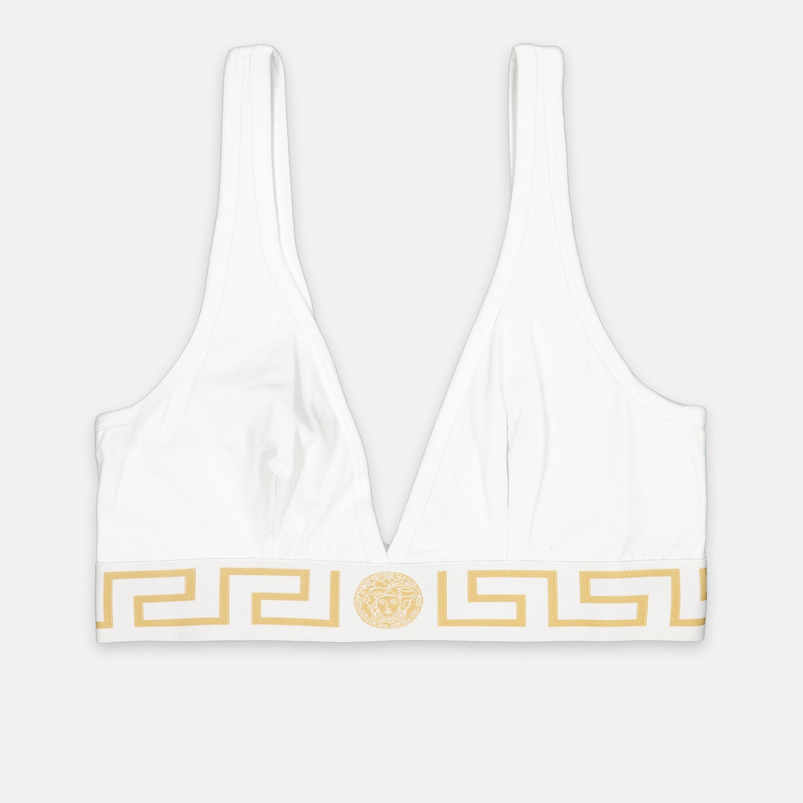 Versace, Medusa, White Bra Top, Luxury Fashion, Premium Brassière