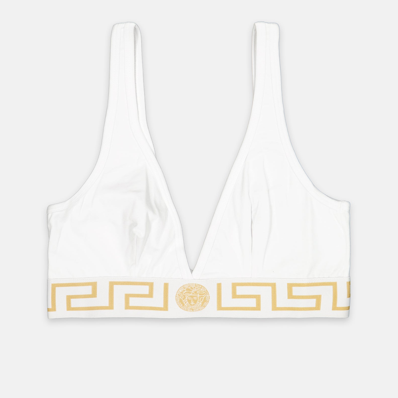 Versace, Medusa, White Bra Top, Luxury Fashion, Premium Brassière
