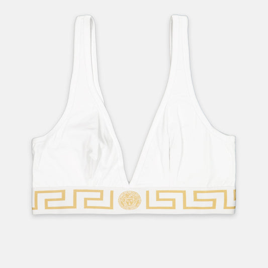 Versace, Medusa, White Bra Top, Luxury Fashion, Premium Brassière