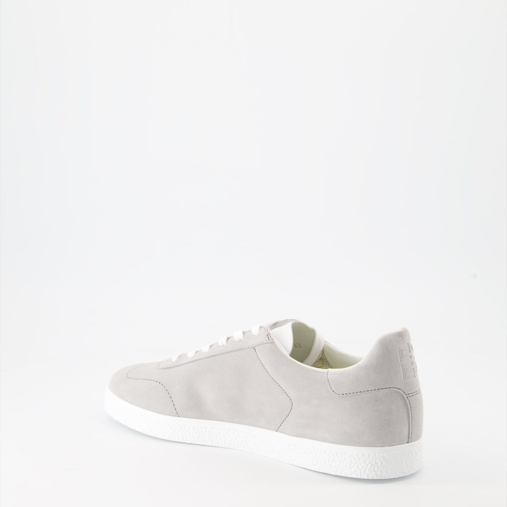 white leather sneakers, grey suede sneakers, Givenchy Town sneakers, luxury casual shoes, designer footwear