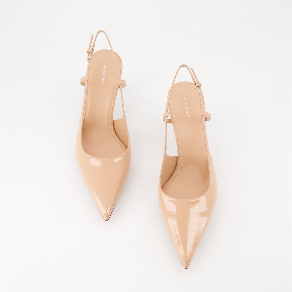 Givenchy G-Cube, patent leather heels, luxury heels, designer footwear, high-end shoes