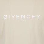 beige T-shirt, luxury T-shirt, Givenchy logos, elegant T-shirt, designer wear