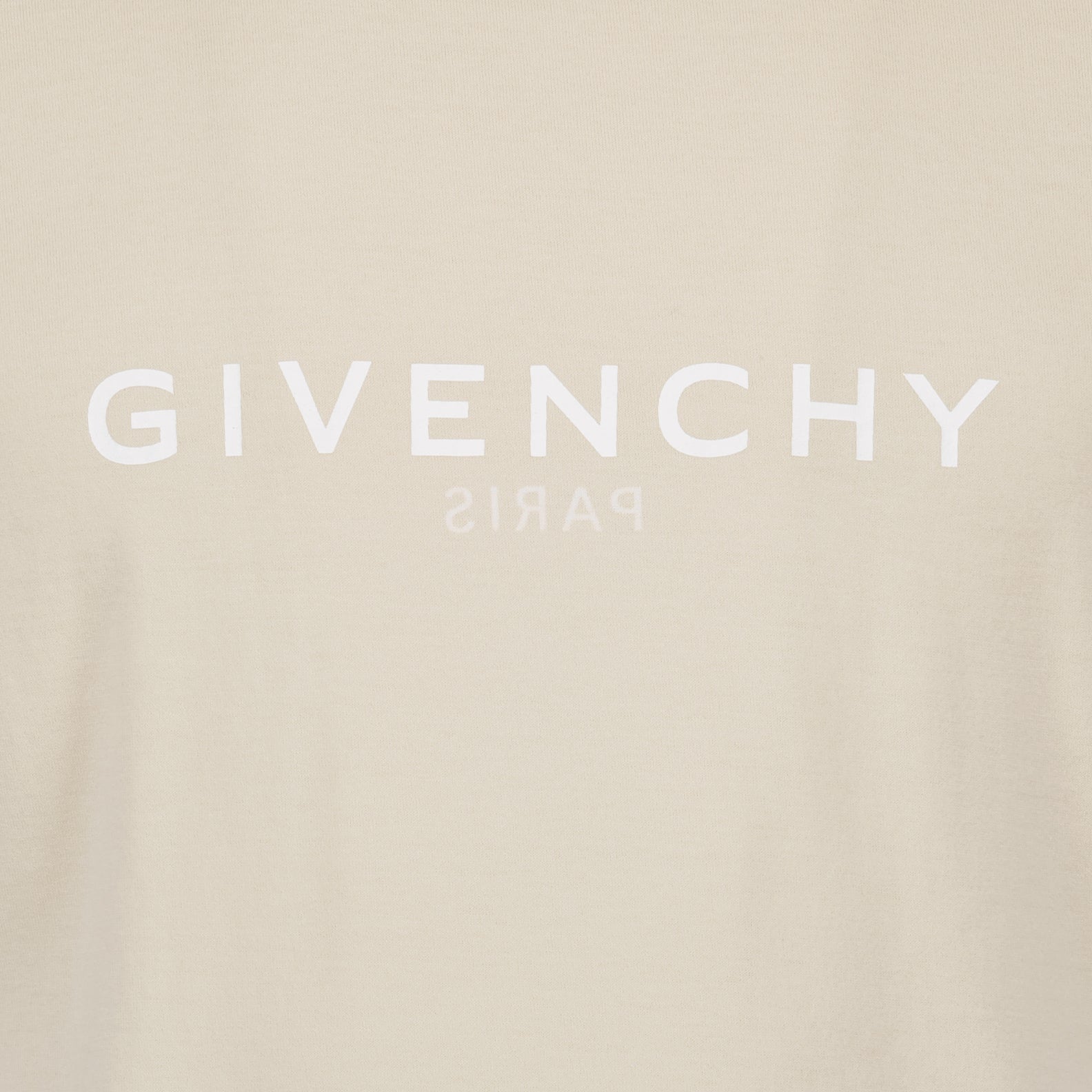 beige T-shirt, luxury T-shirt, Givenchy logos, elegant T-shirt, designer wear