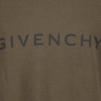 kaki sweatshirt, Givenchy logo, luxury fashion, premium materials, designer wardrobe