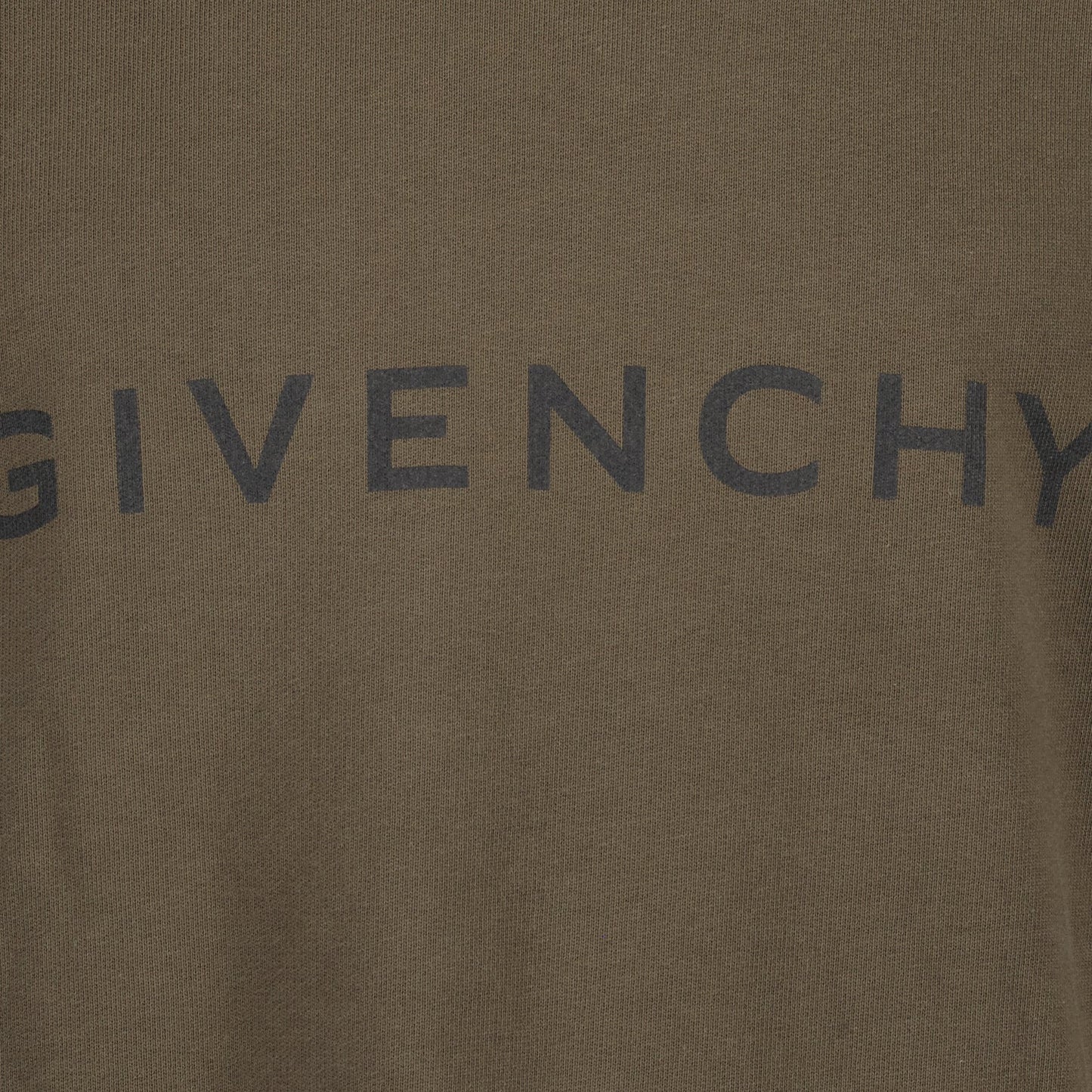 kaki sweatshirt, Givenchy logo, luxury fashion, premium materials, designer wardrobe