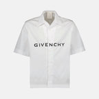 boxy shirt, Givenchy, luxury fashion, short sleeve shirt, designer clothing