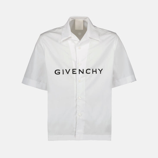 boxy shirt, Givenchy, luxury fashion, short sleeve shirt, designer clothing