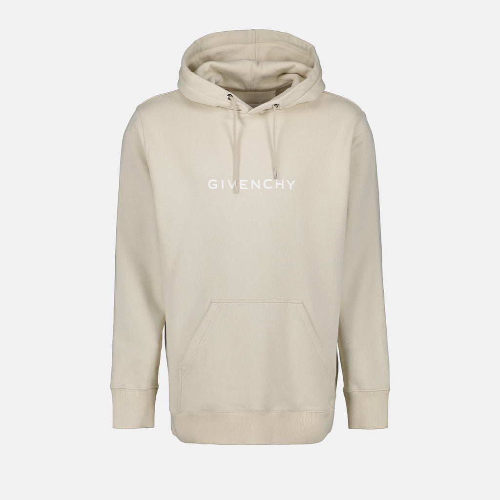 Sudadera Beige con Logotipos