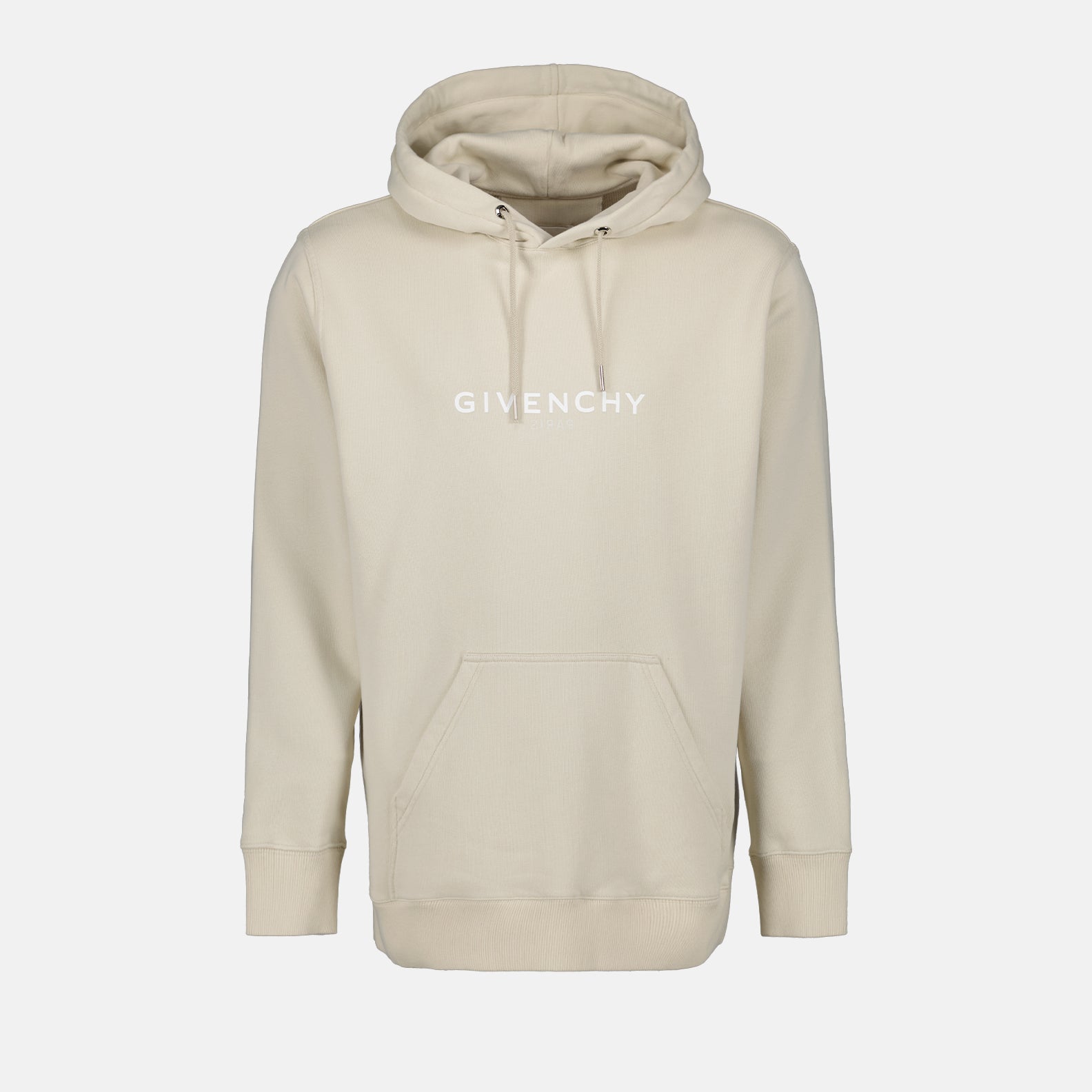 Hoodie Bege com Logos