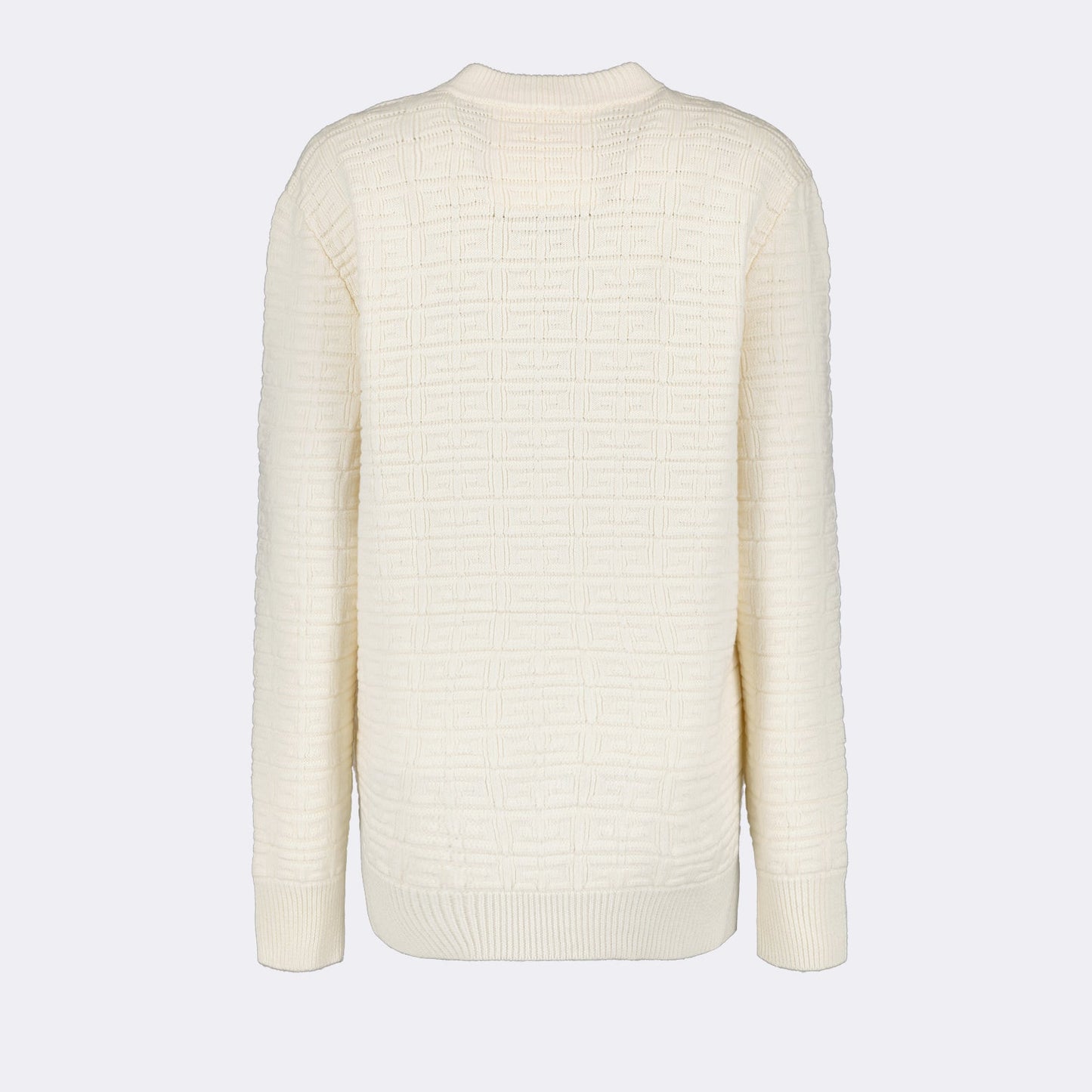 luxury sweater, Givenchy 4G, cream sweater, designer knitwear, high-end fashion