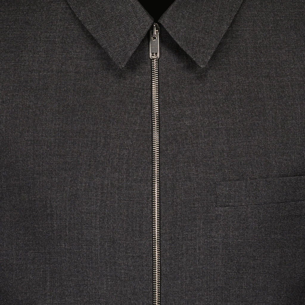 Imagem da jaqueta de lã cinza com fecho da Givenchy para homens - Temporada Primavera-Verão 2024 - Detalhe 5