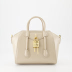 Givenchy bag, Antigona Lock, box leather handbag, luxury accessory, elegant fashion piece