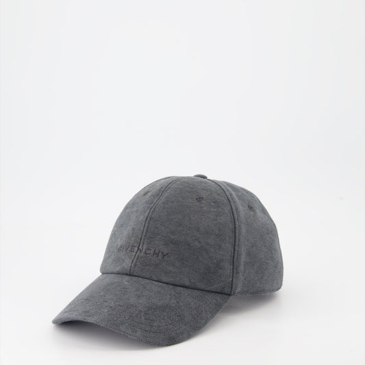 Givenchy cotton cap, luxury grey cap, 4G logo hat, designer cap, high-end accessories