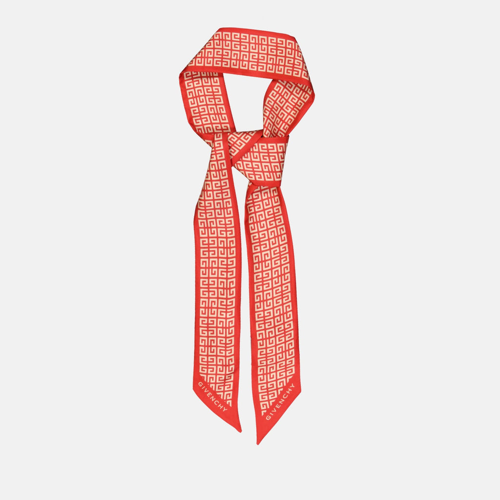 silk bandeau, Givenchy accessories, luxury fashion, 4G logo, elegant headwear