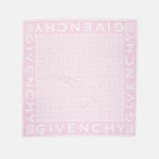 Givenchy scarf, luxury silk scarf, 4G pattern, pink and white scarf, high-end accessories