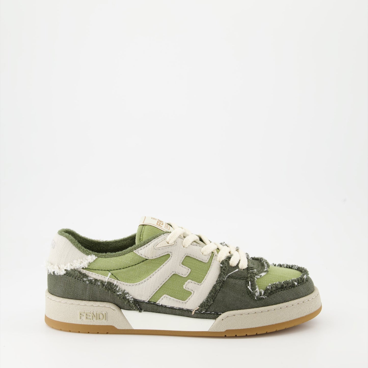 Fendi sneakers, luxury sneakers, green sneakers, designer footwear, Fendi Match