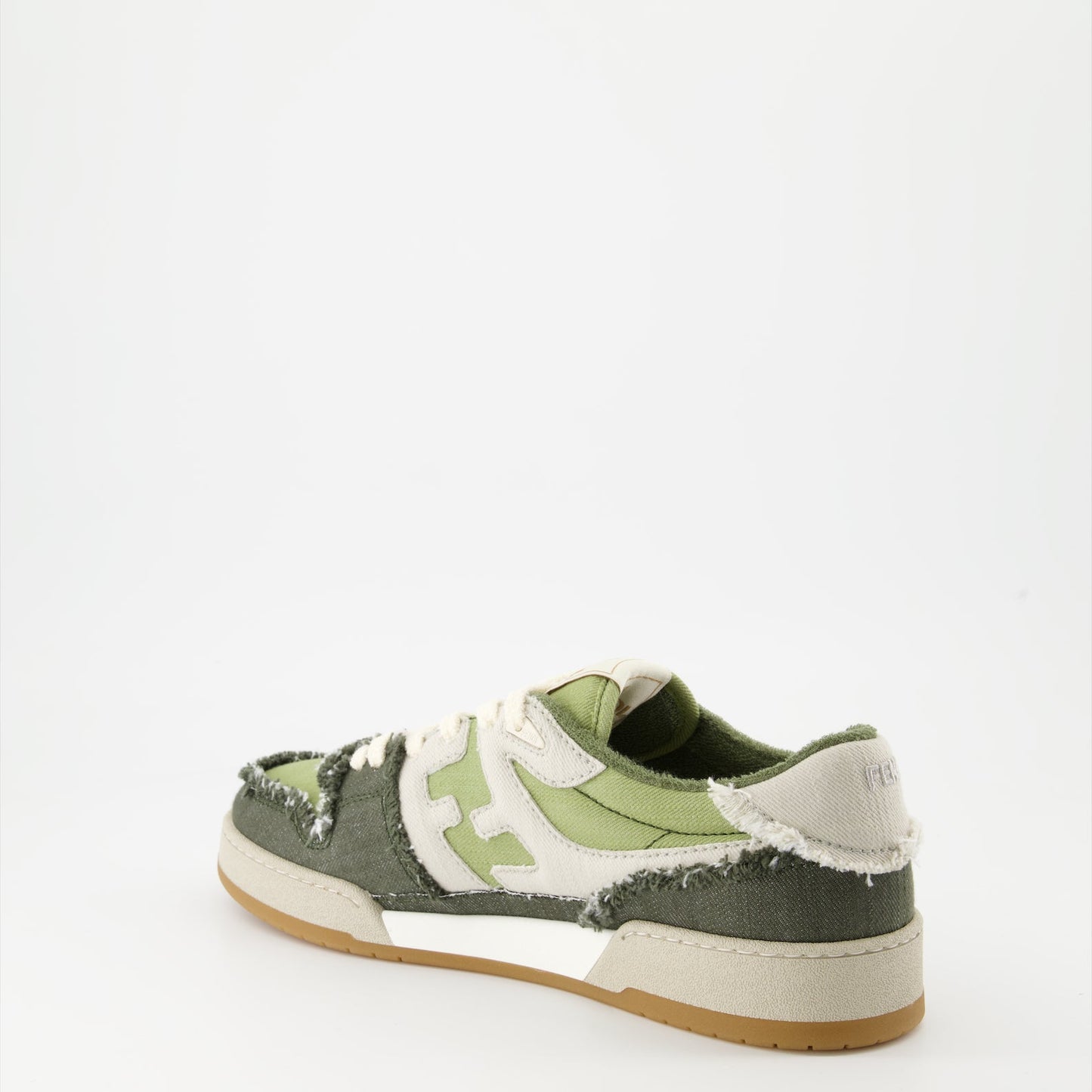 Fendi sneakers, luxury sneakers, green sneakers, designer footwear, Fendi Match