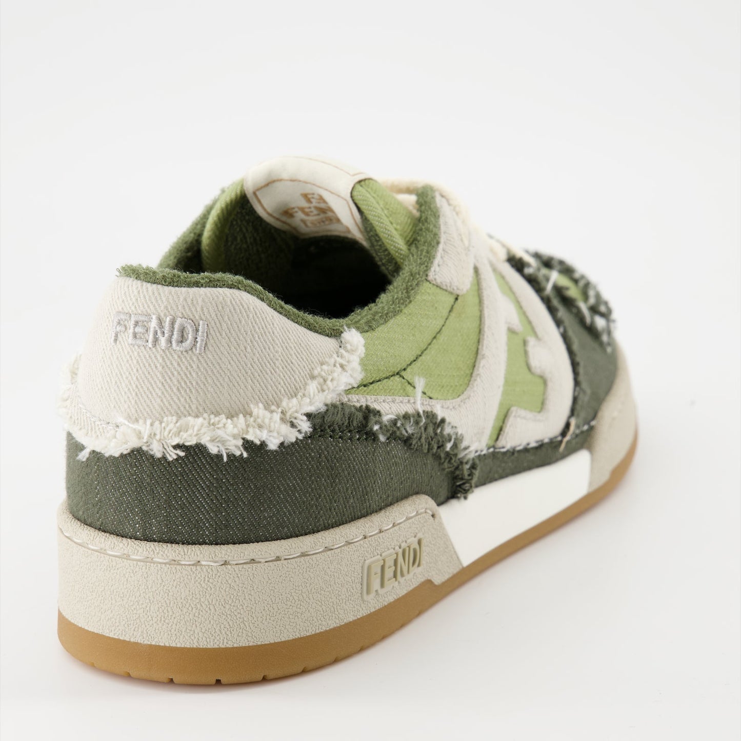 Fendi sneakers, luxury sneakers, green sneakers, designer footwear, Fendi Match