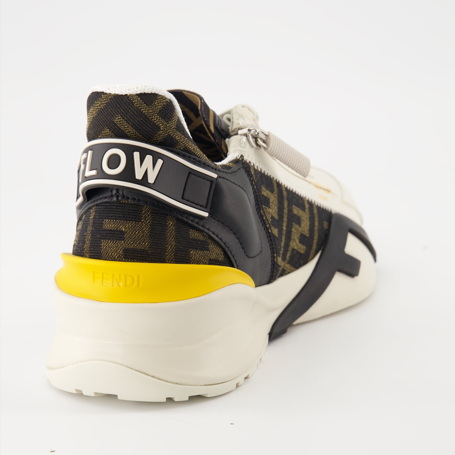 Fendi sneakers, luxury footwear, jacquard FF pattern, leather sneakers, contemporary fashion