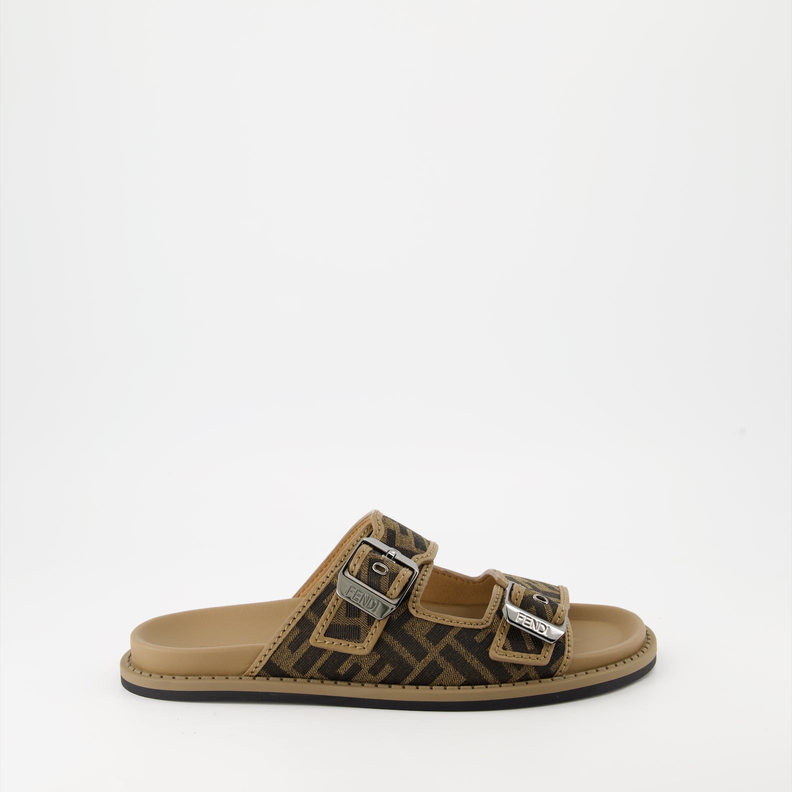 Fendi sandals, FF jacquard, luxury footwear, designer sandals, premium summer shoes