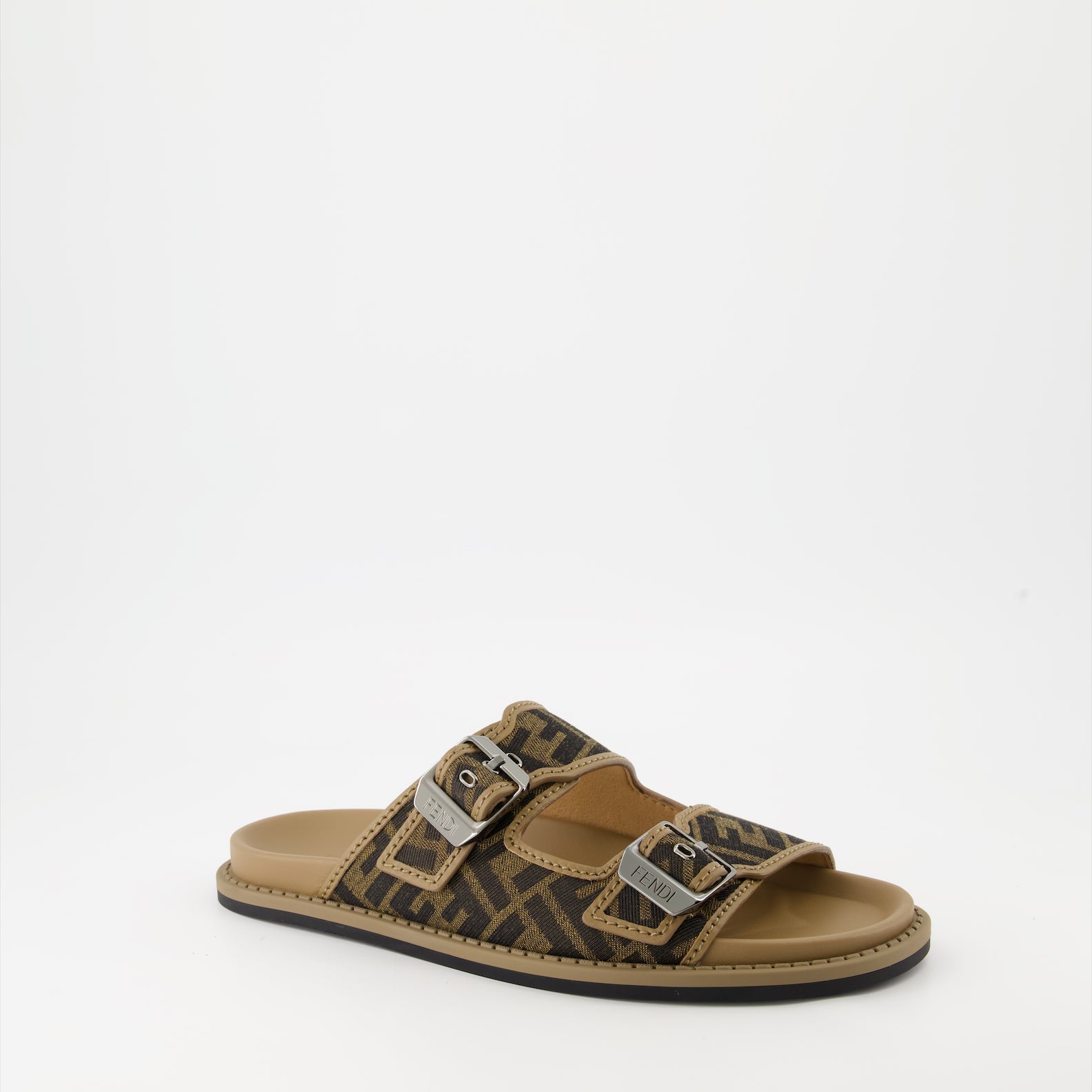 Fendi sandals, FF jacquard, luxury footwear, designer sandals, premium summer shoes