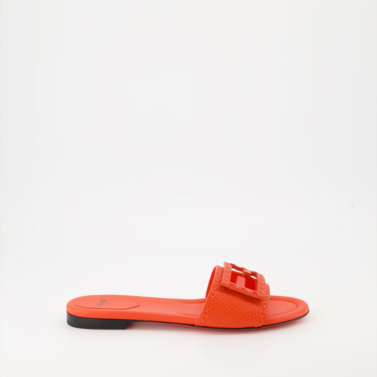 Fendi sandals, leather sandals, luxury footwear, designer sandals, Cuoio Romano