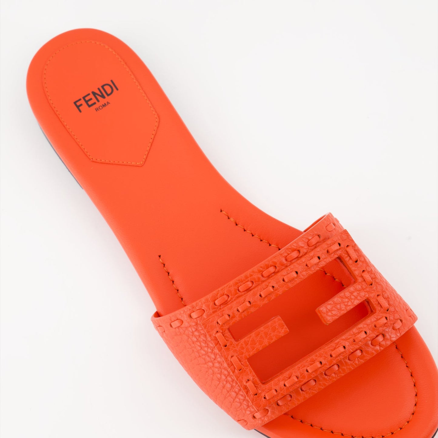 Fendi sandals, leather sandals, luxury footwear, designer sandals, Cuoio Romano