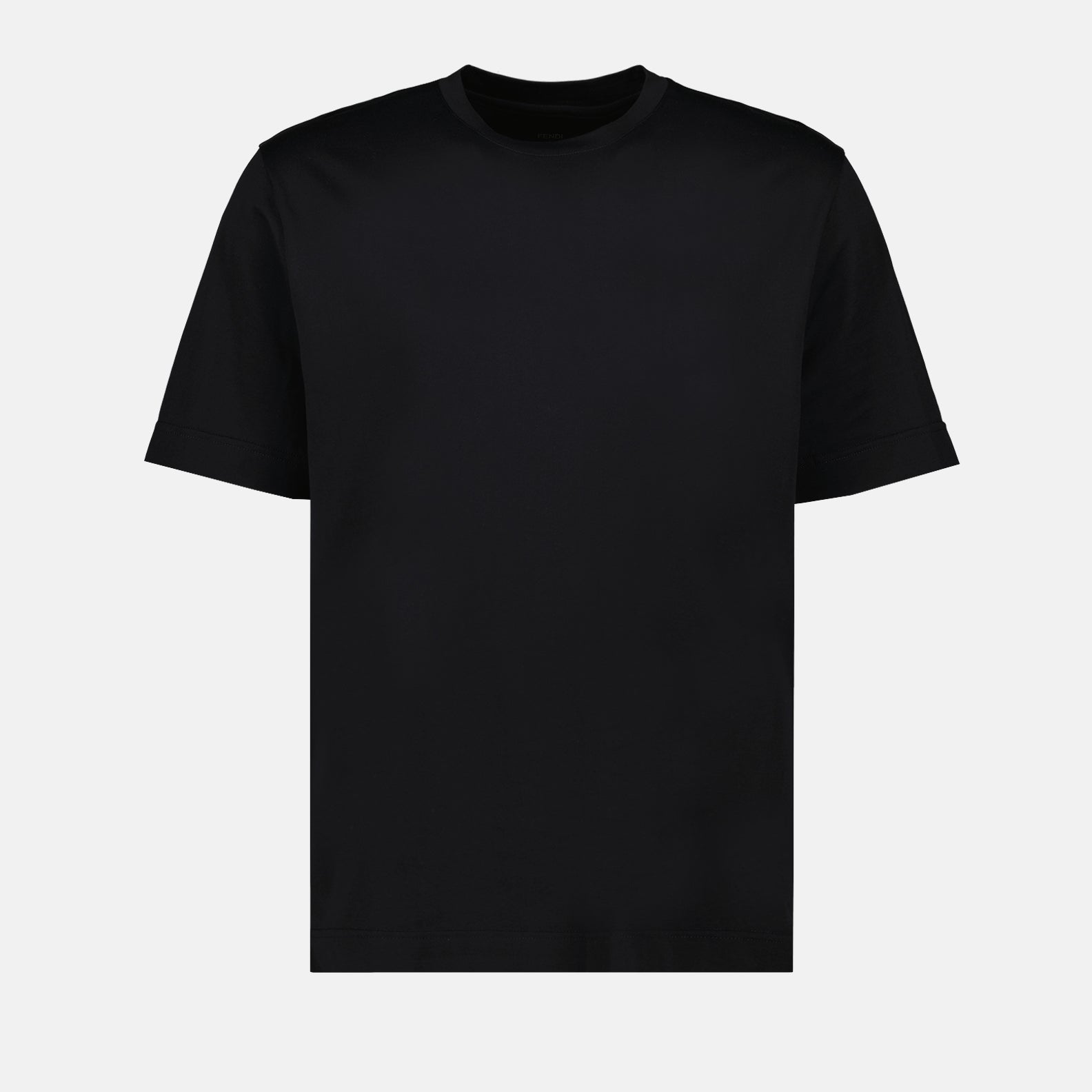 Fendi, luxury t-shirt, black t-shirt, high-end casual wear, exclusive clothing