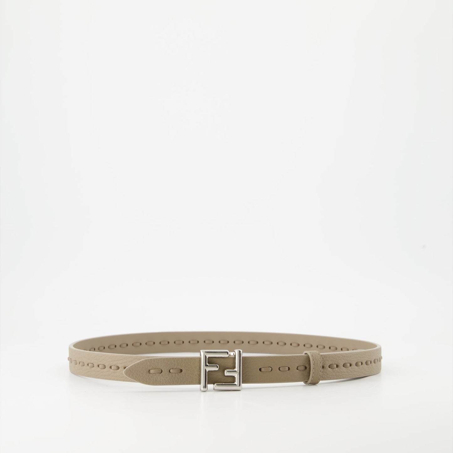 FF leather belt, Fendi belt, Cuoio Romano accessories, luxury belts, iconic FF buckle