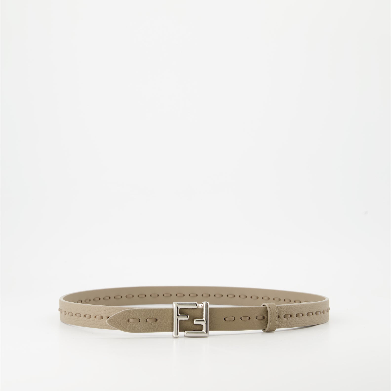 FF leather belt, Fendi belt, Cuoio Romano accessories, luxury belts, iconic FF buckle