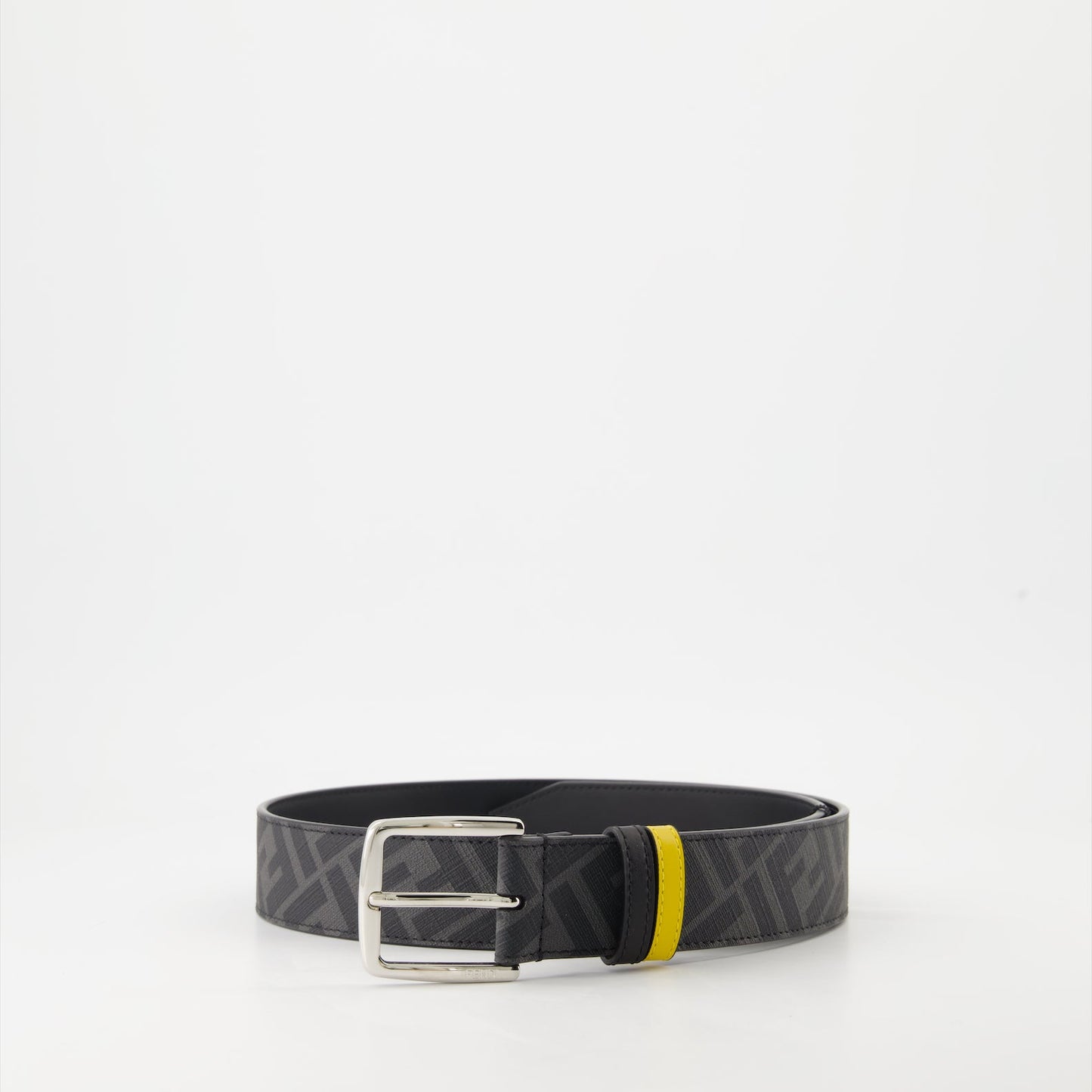 FF belt, Fendi accessories, luxury belt, canvas and leather belt, designer belt