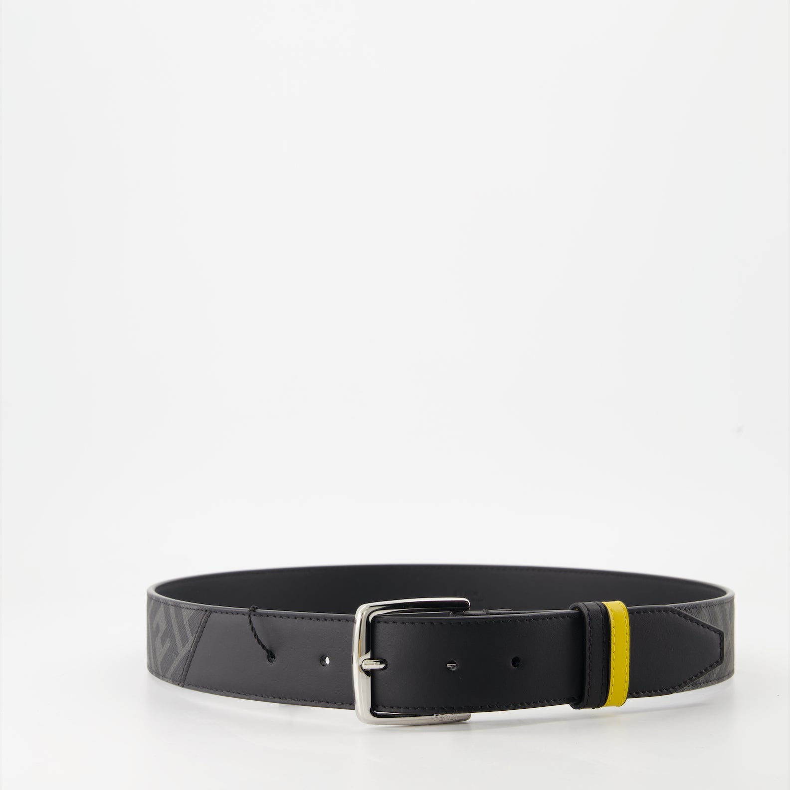 FF belt, Fendi accessories, luxury belt, canvas and leather belt, designer belt