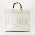 Fendi tote bag, beige handbag, luxury accessories, designer tote, Italian craftsmanship