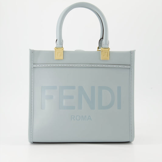 Fendi Blue Sunshine Tote Bag, luxury handbag, designer tote, Fendi bag, fashionable tote