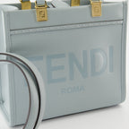 Fendi Blue Sunshine Tote Bag, luxury handbag, designer tote, Fendi bag, fashionable tote