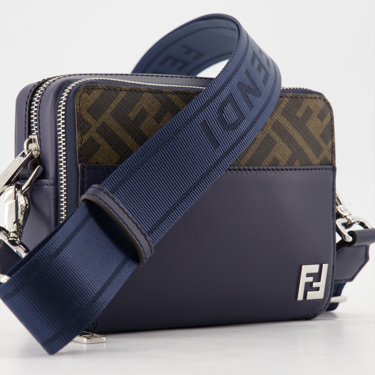 Fendi, Crossbody Bag, Organizer Bag, Luxury Bag, Blue Bag