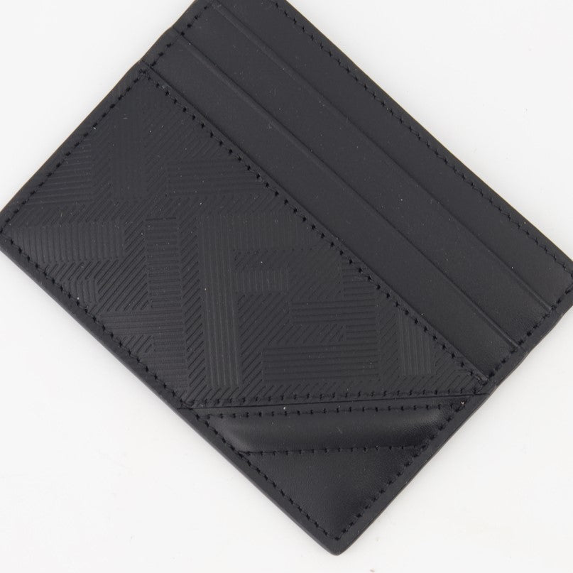 Fendi, Shadow Diagonal, leather cardholder, luxury accessory, sophisticated design