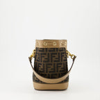 Fendi bucket bag, Mon Trésor, FF fabric bag, luxury accessories, fashion bags