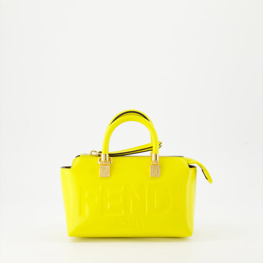 Fendi, mini leather bag, yellow handbag, luxury accessories, designer bag