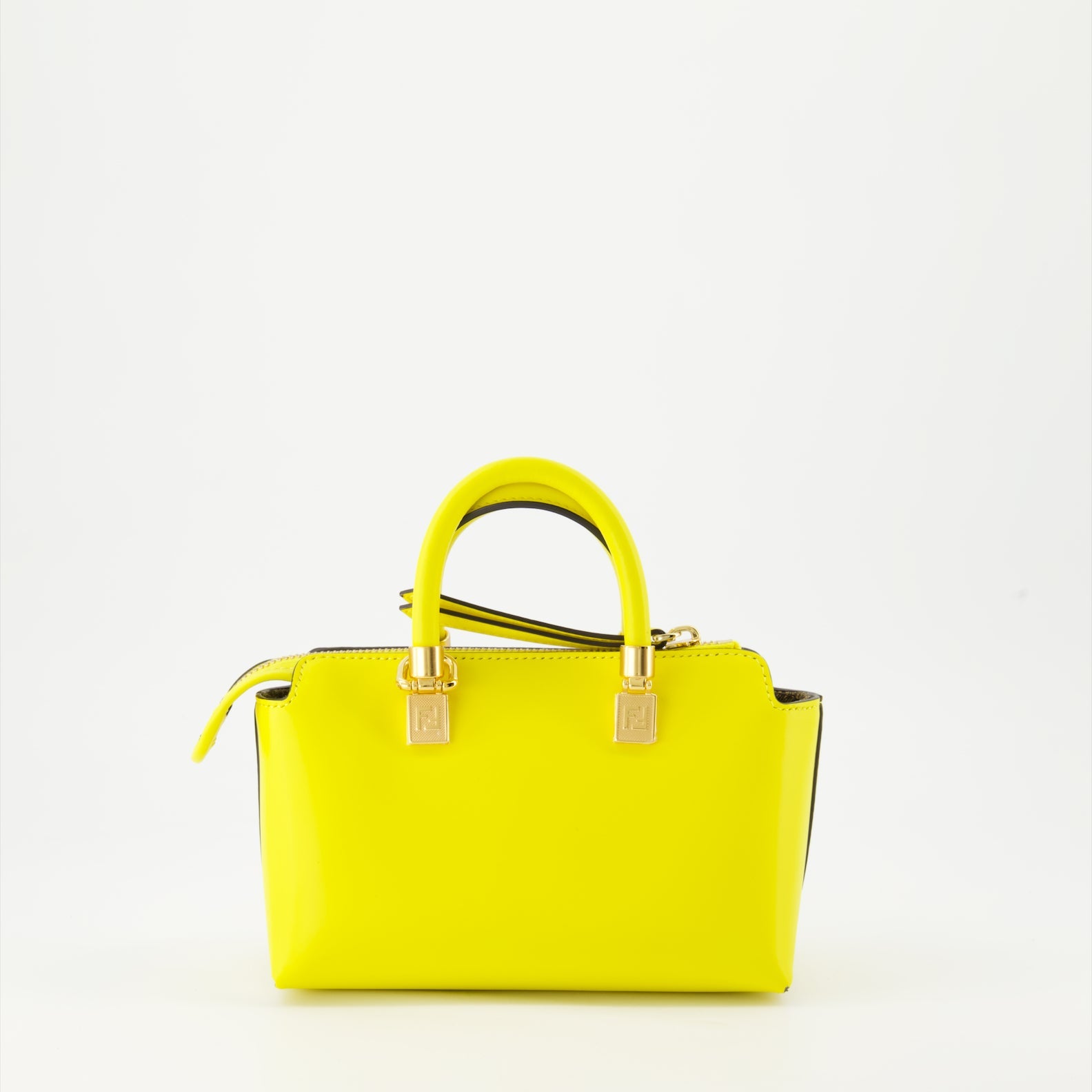 Fendi, mini leather bag, yellow handbag, luxury accessories, designer bag