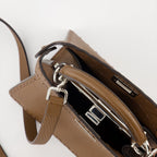 Fendi, Peekaboo ISeeU, Cuoio Romano leather, luxury handbag, brown leather bag