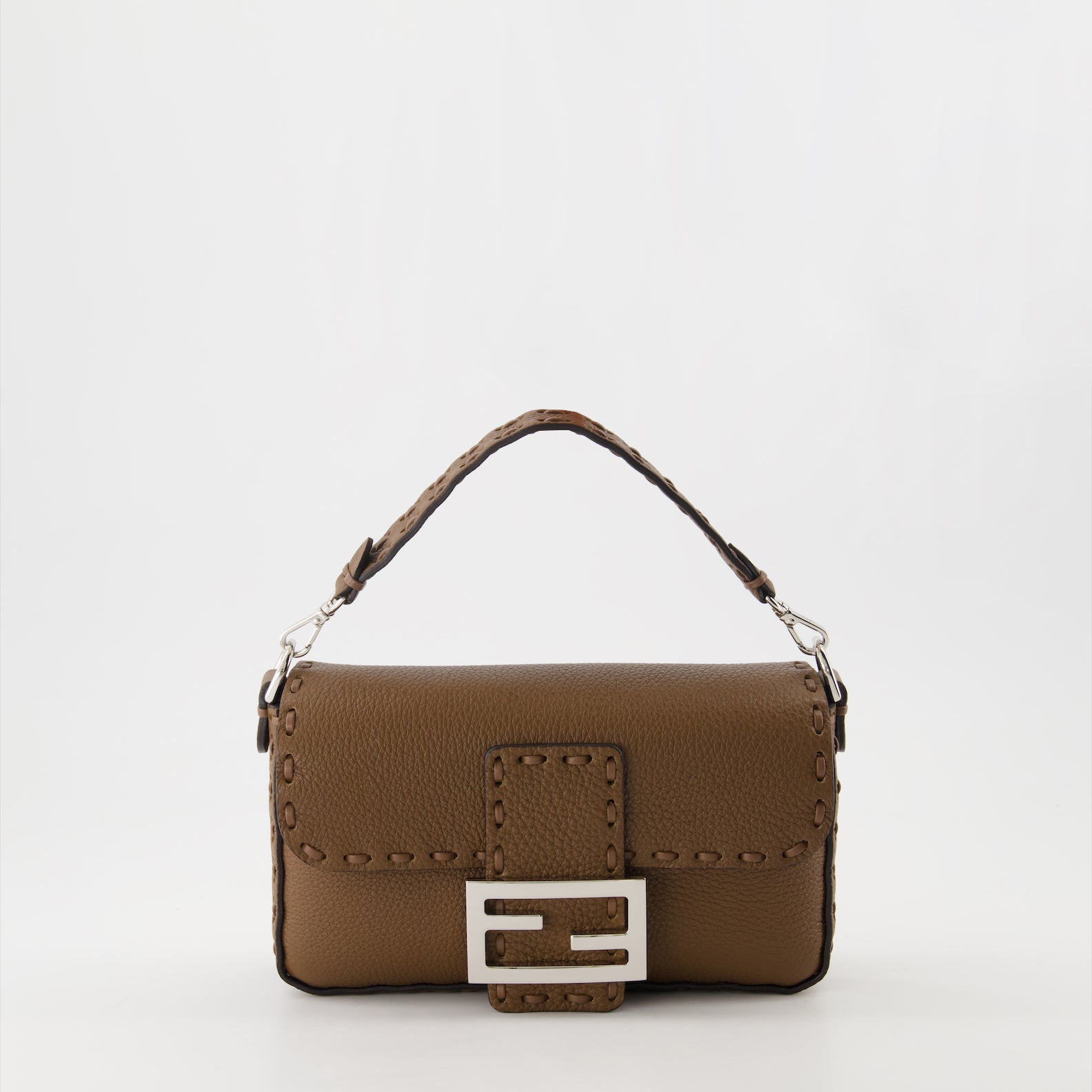 Fendi Baguette, Selleria leather bag, Cuoio Romano, luxury accessory, designer handbag