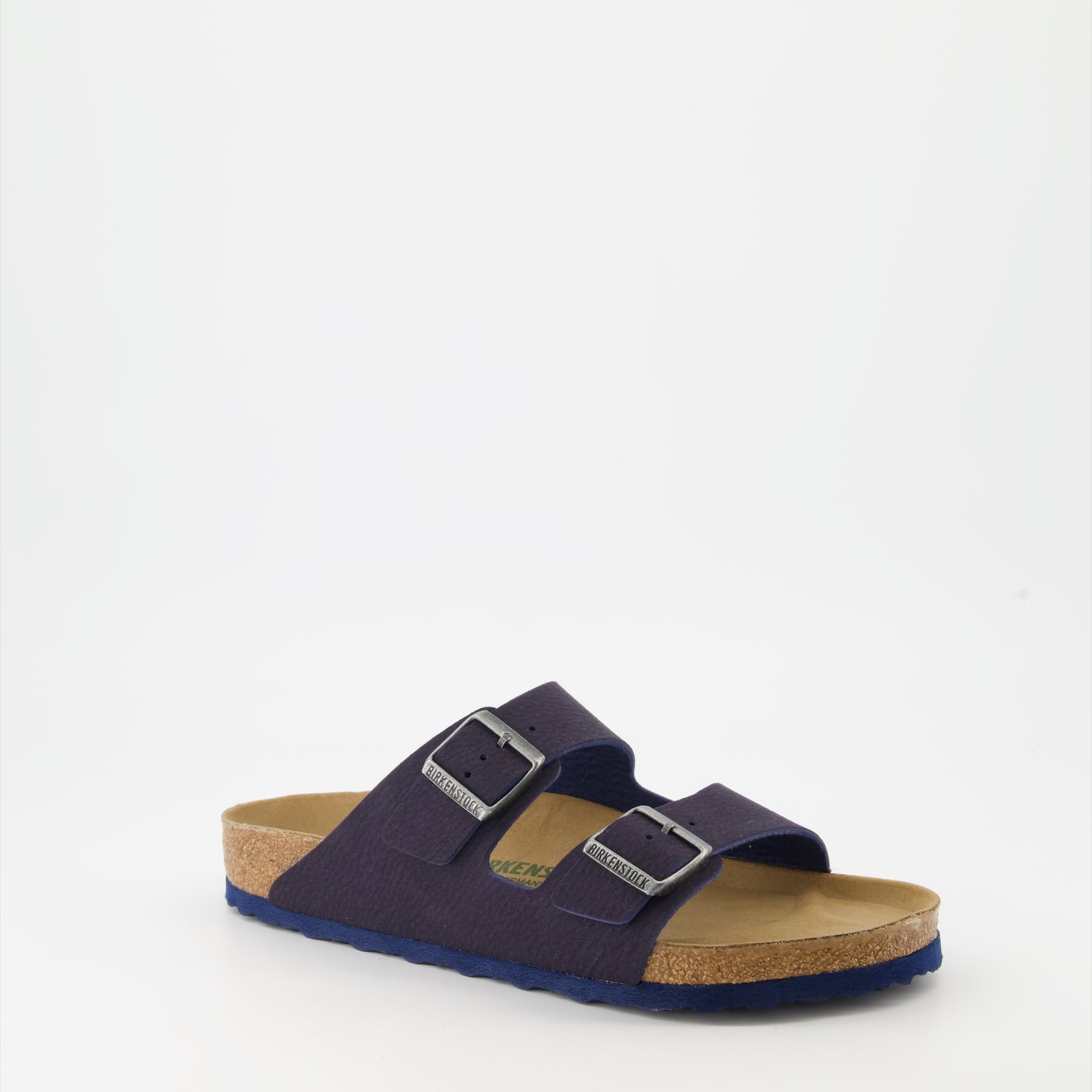 luxury slides, Birkenstock Arizona, synthetic leather slides, elegant footwear, premium comfort slippers