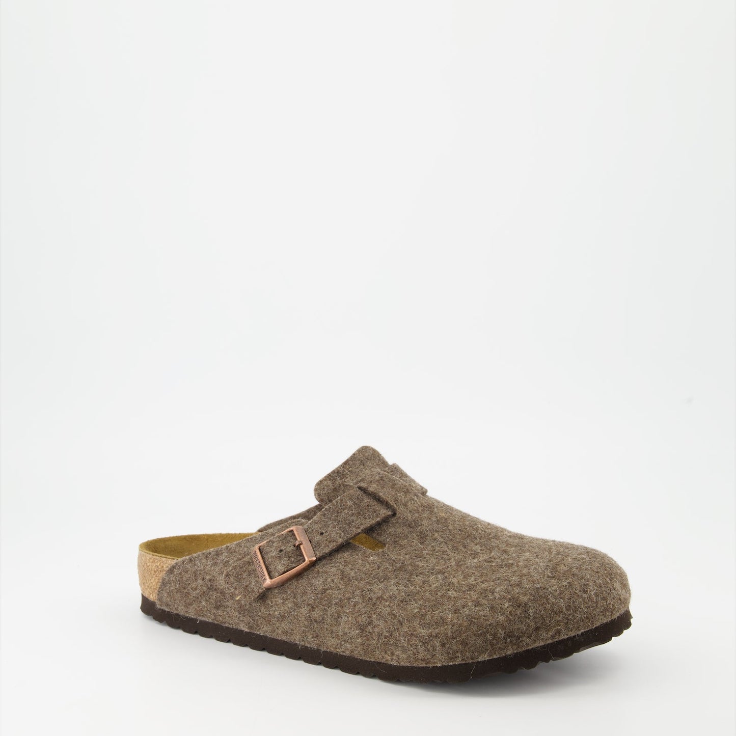 Birkenstock mules, wool felt mules, luxury comfort footwear, stylish mules, contoured cork footbed