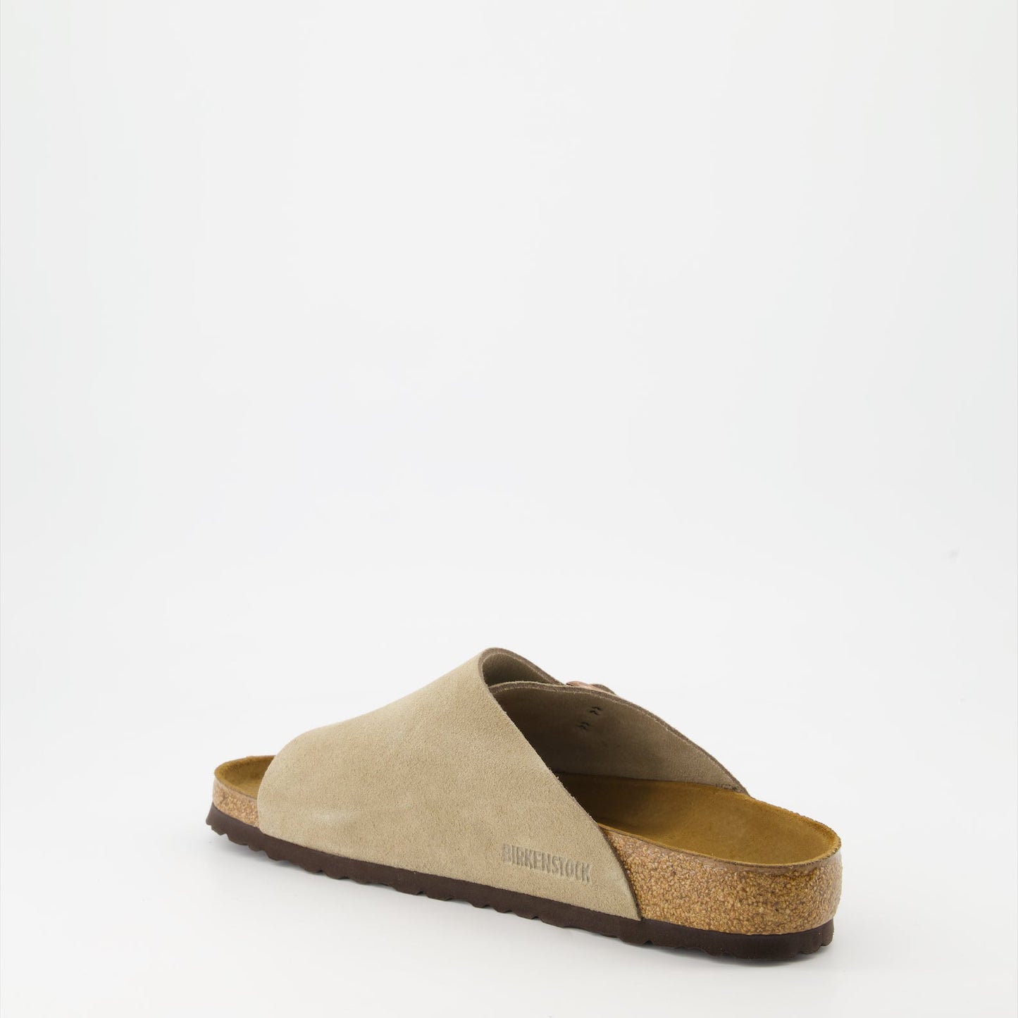 Birkenstock, suede slides, luxury footwear, Zürich slides, beige suede sandals