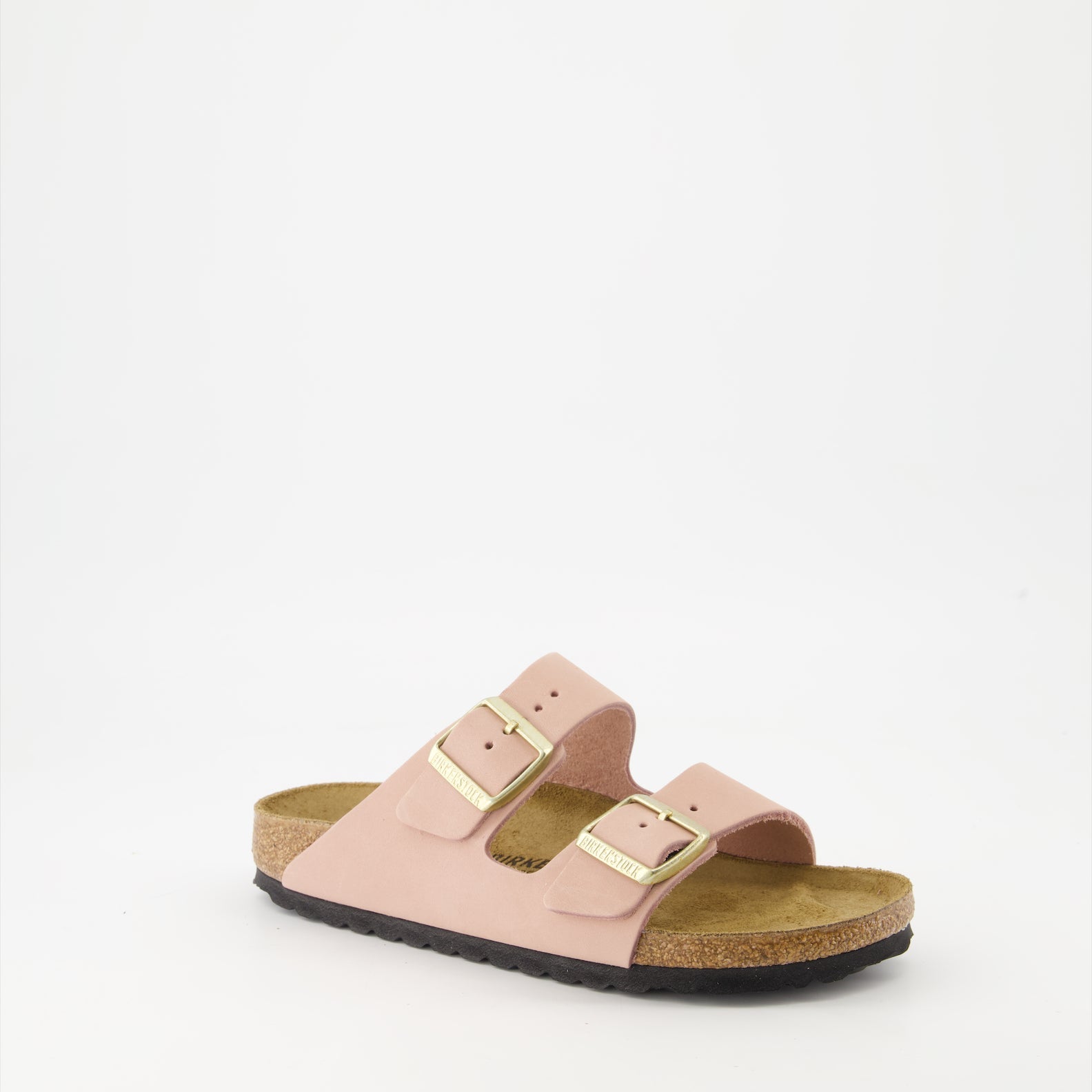 Arizona sandals, nubuck leather, rose pink sandals, Birkenstock comfort, luxury footwear