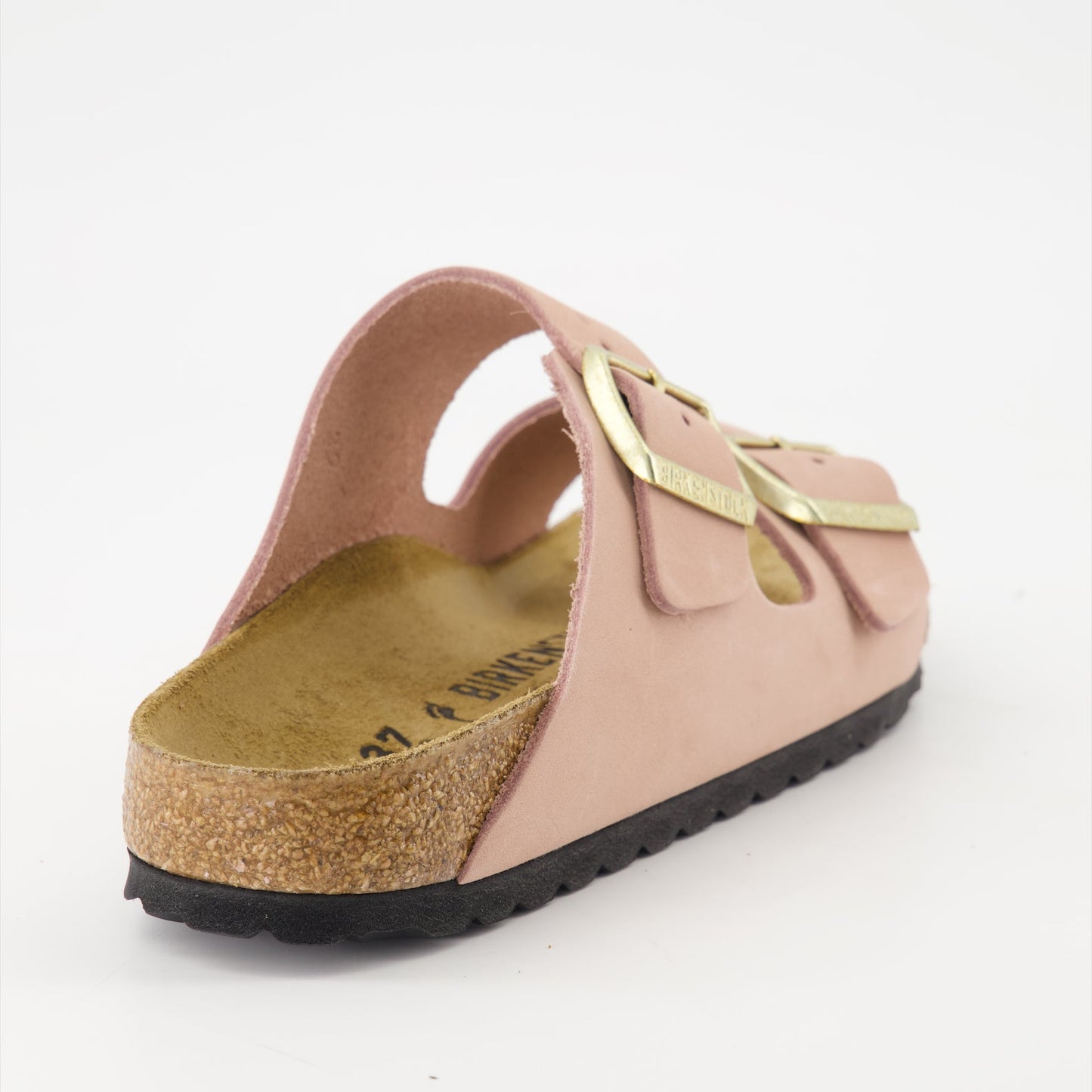 Arizona sandals, nubuck leather, rose pink sandals, Birkenstock comfort, luxury footwear