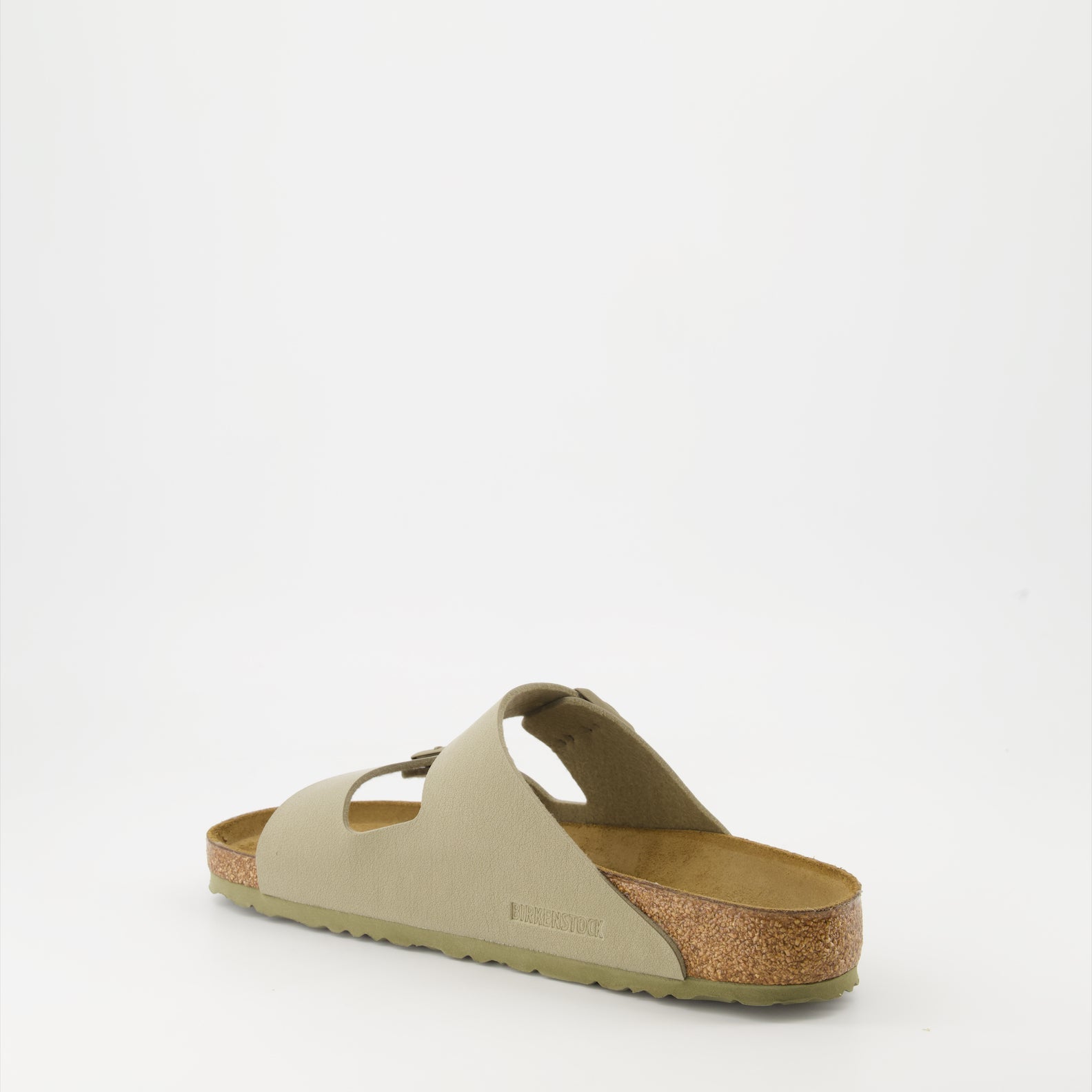 Birkenstock sandals, Arizona Birko-Flor, luxury footwear, khaki sandals, comfortable sandals